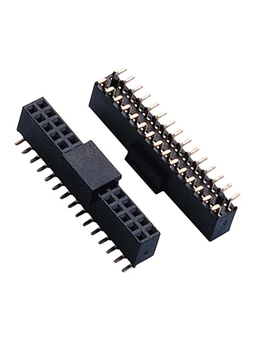 1.27x2.54mm Female Header H4.6 Dual Row SMT