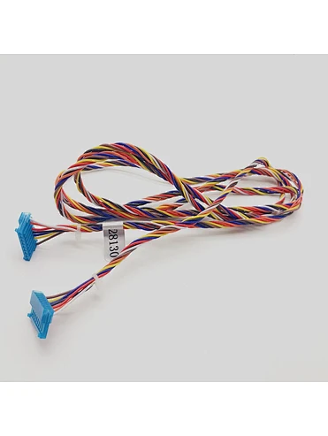 Customized 9P 2.54mm TE Connectors Wire Harness Cable W/Heat Shrink Tubing Cable Assembly