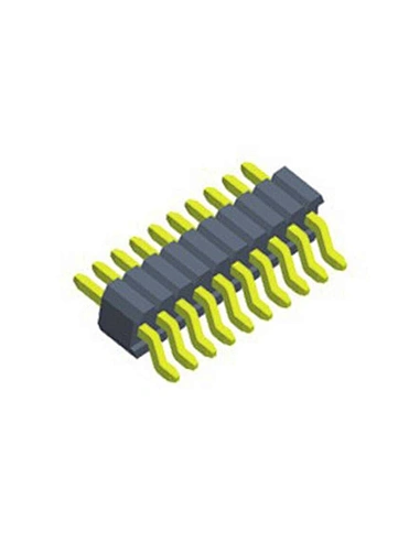 1.0mm Pin Header H1.0 Single Row Right Angle SMT Type