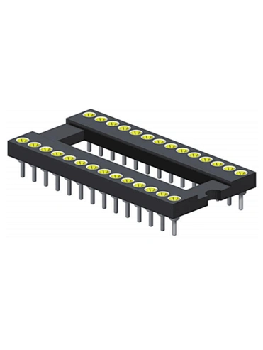 2.54mm IC Socket Straight Type L=7.43 Tube Packing