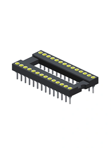 2.54mm IC Socket H3.0 Straight Female Type L=17.8 Tube Packing