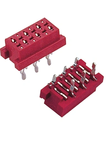 1.27mm Micro Match Connectors Female Straight Dip Type