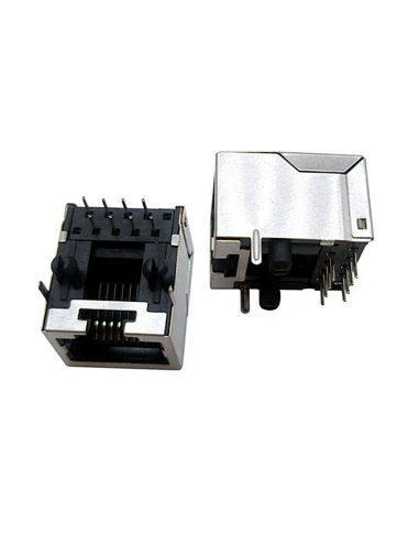8P RJ45 Shielded Modular Jack Through Port