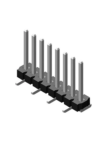 5.08mm Pin Header H2.5 Single Rows SMT