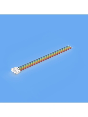 6.35mm 2P Male Housing to End Stripped Tin 16AWG Wire Harness Cable