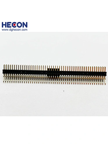 1.27mm Pin header H2.5 Dual Row Right Angle SMT