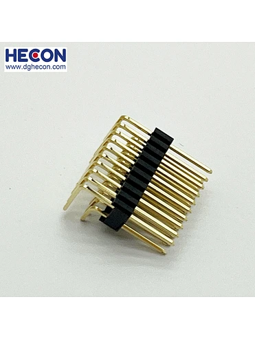 1.27x2.54mm Pin header H2.5 Dual Row Right Angle