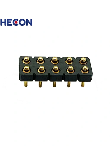 2.54mm Pitch Pogo Pin Connector Double row 2x05pin Straight Dip Type