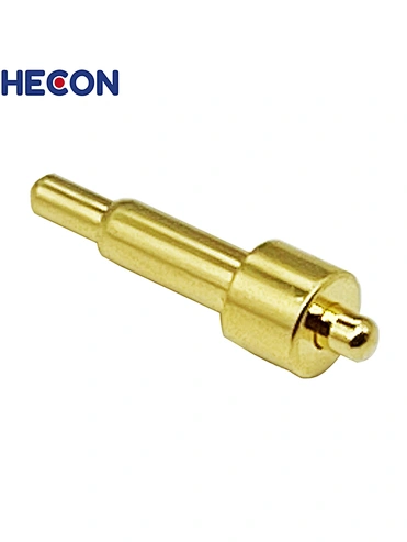 Spring POGO Pin Ø2.5xL9.4 10u Gold plated Brass Current 2A, working force 60g