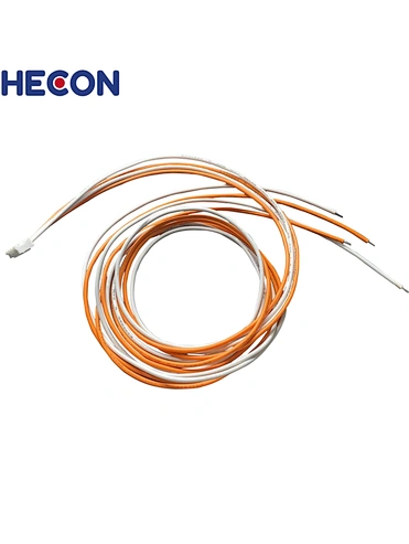 JST PH 2.0mm 4P connector cable assembly To Open end stripped Tinned, UL1007 22AWG Orange White Wire Harness