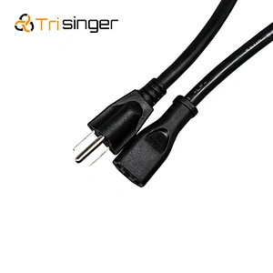 ac power cord free sample 3pin plug us 3 pin power cable for computer
