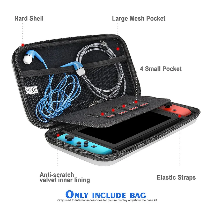 Factory Manufacturer Supply Switch EVA Case Can Store 4 Game Cards Accessories