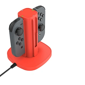 4 in 1 Charger Stand For Nintendo Switch Joy-Con Controllers with LED Indicator and Charging Cable