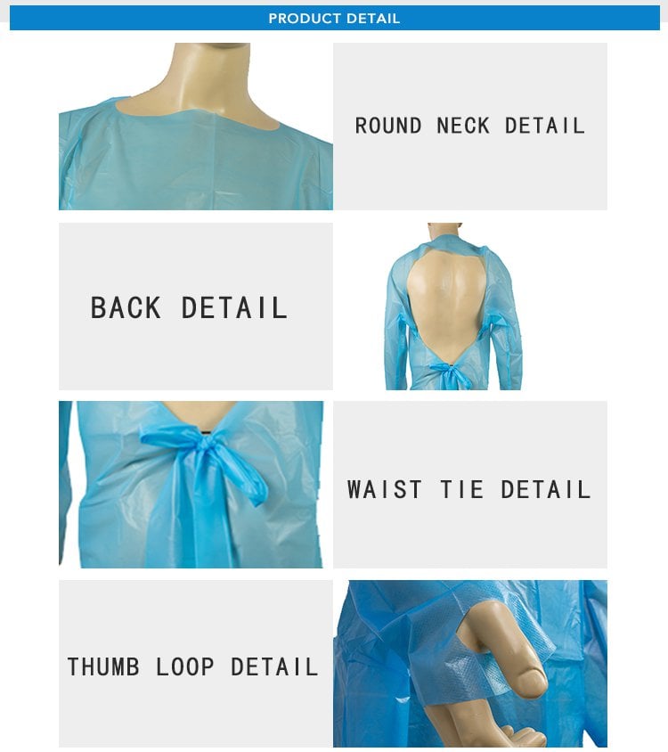 Long Sleeve Plastic Apron