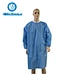 Disposable  Knitted Collar Knitted cuff Protective Lab Coat