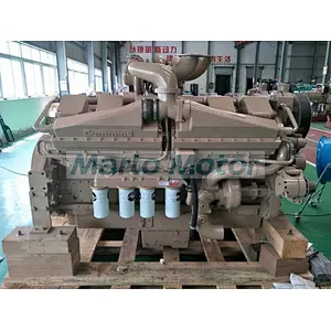 Original CCEC Cummins engine assy KTA38 P1300 SO60169 used in dredger auxiliary marine engine