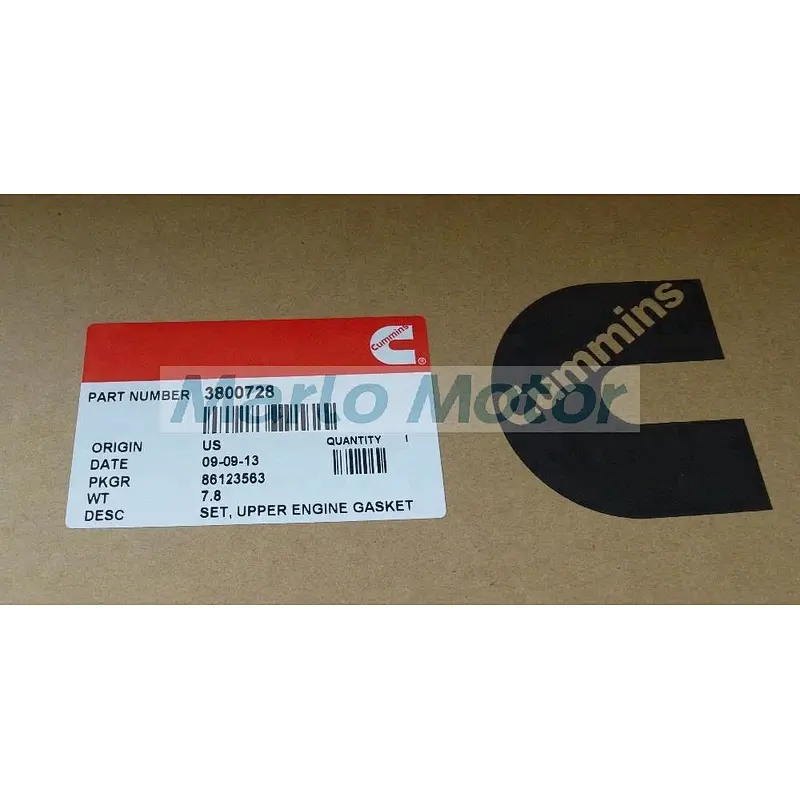 KTA19 KTA38 KTA50 Cummins Upper Gasket Kit 3801720