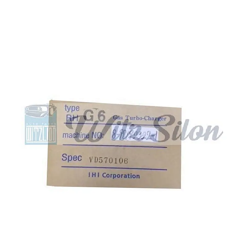 For Excavator Isuzu 6UZ1 turbocharger 8-98192322-1 8980025600 8981923221 VD570101