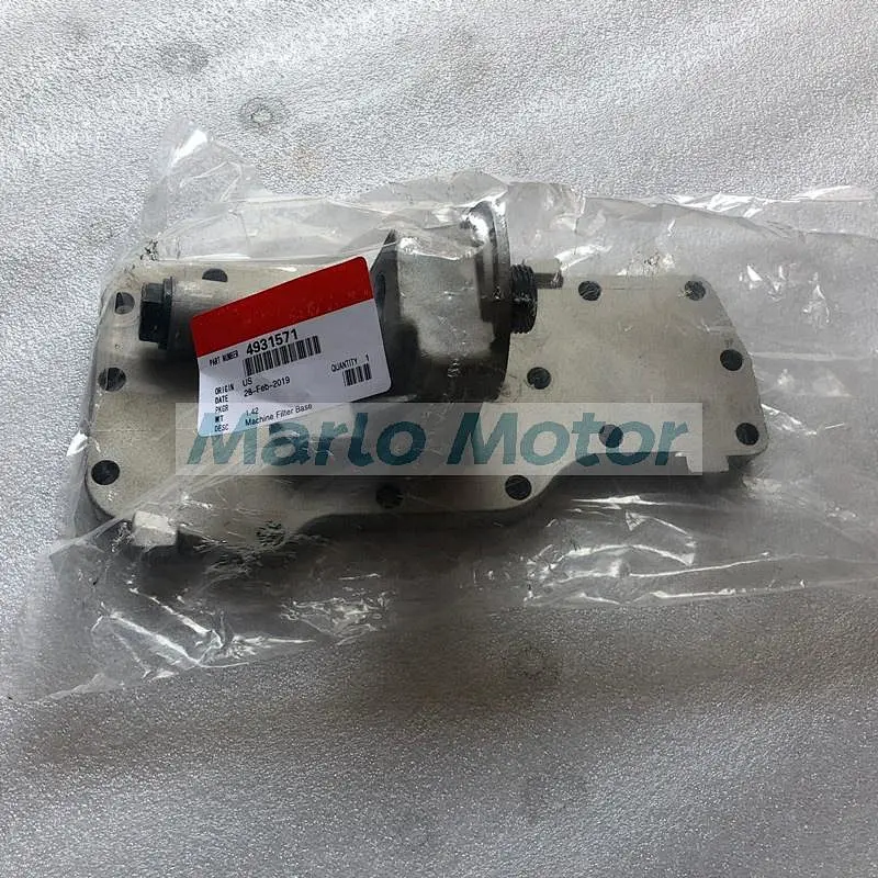 QSB6.7 ISBE ISDE diesel engine spare parts oil filter head 4931571 4931572 4980333