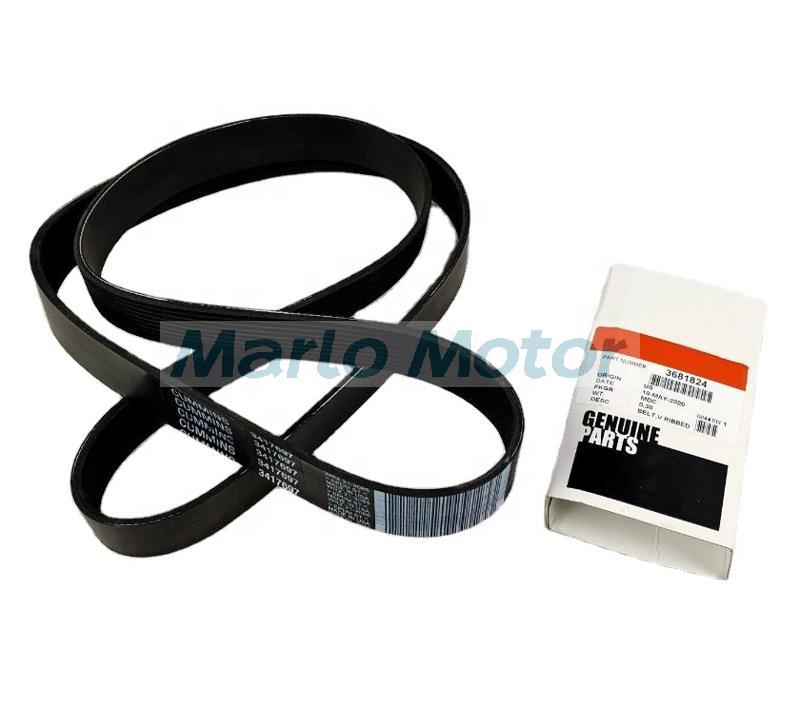 ISBe ISDe QSB ISF3.8 diesel engine fan belt V ribbed belt 3417697 3681824 10PK1735