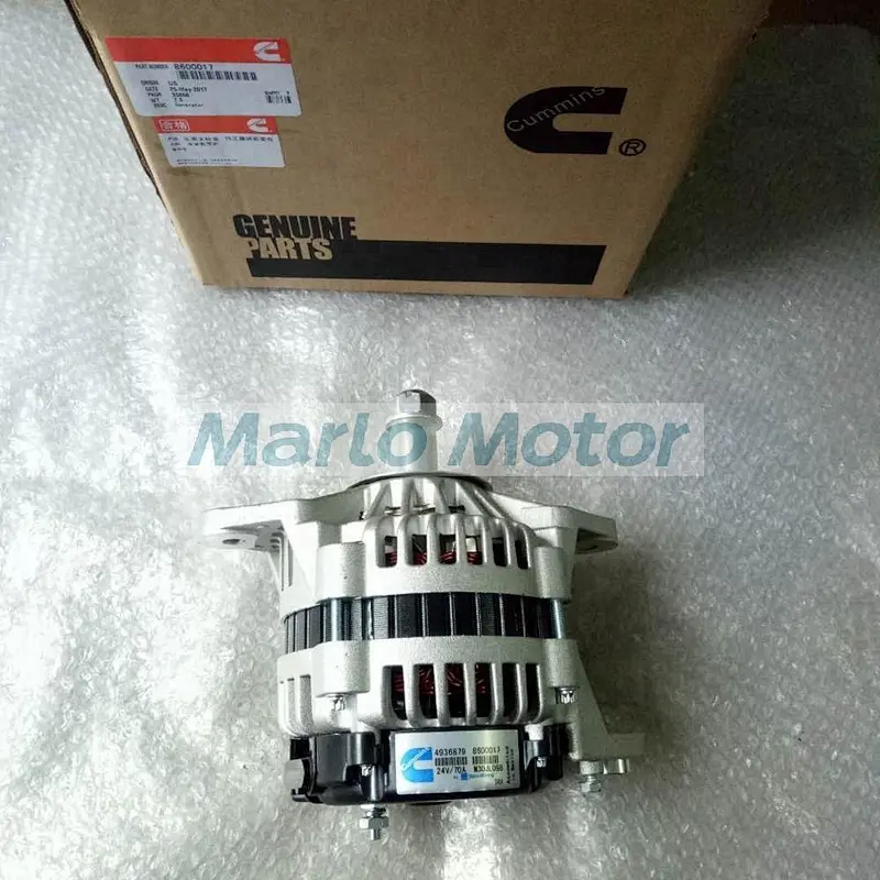 Genuine Alternator Generator 24v 70A for Loader Excavator Tractor Drill 250hp-400hp QSM11 -C Engine
