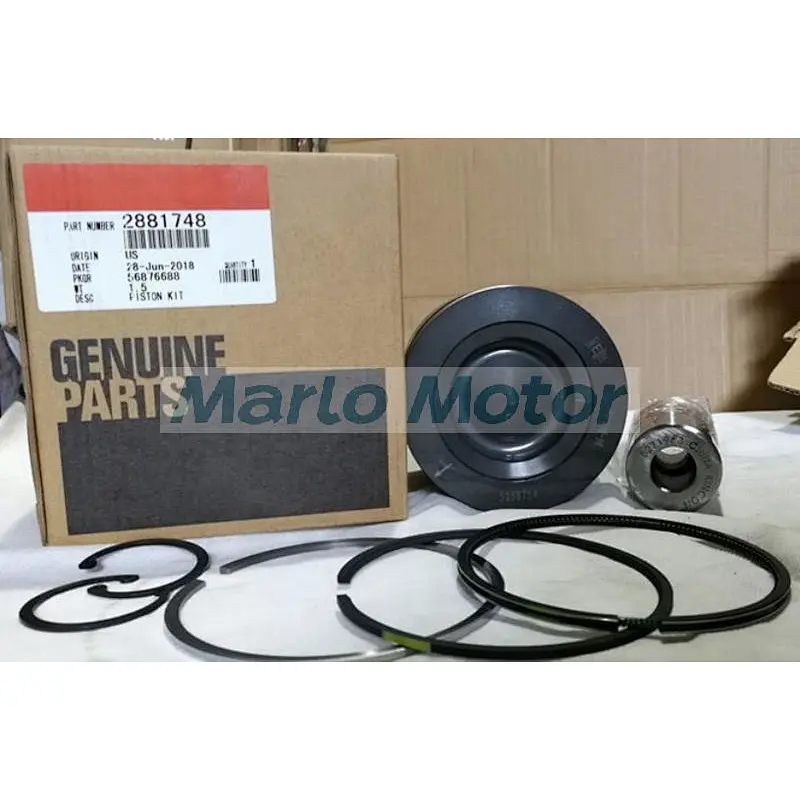 ISF3.8 diesel engine spare parts piston kit 5258754 2881748