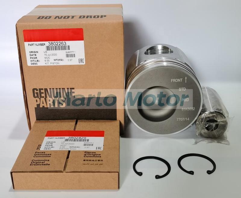 6C 6CT 6C8.3 6CT8.3 engine piston kit with piston ring 3802263 3802429
