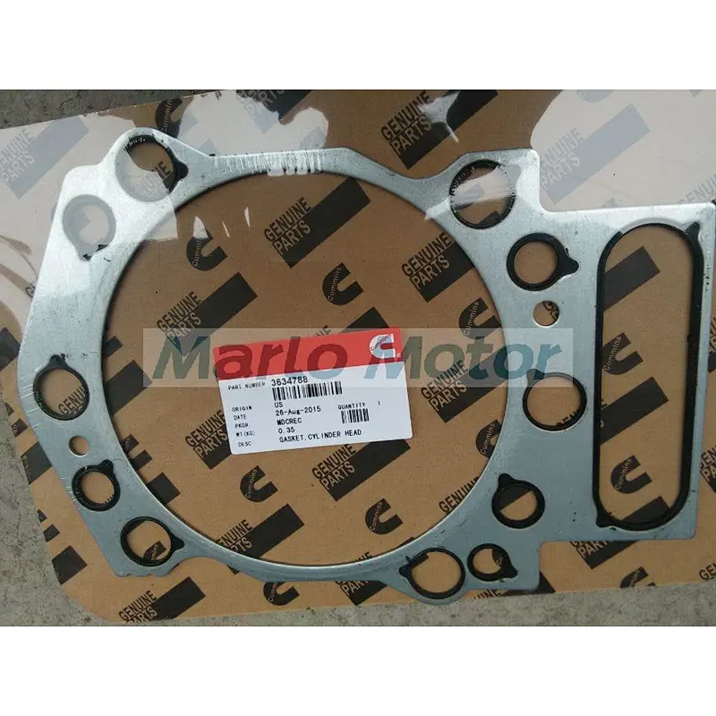 Genuine diesel engine K38 part Cylinder Head Gasket cummins 3634788