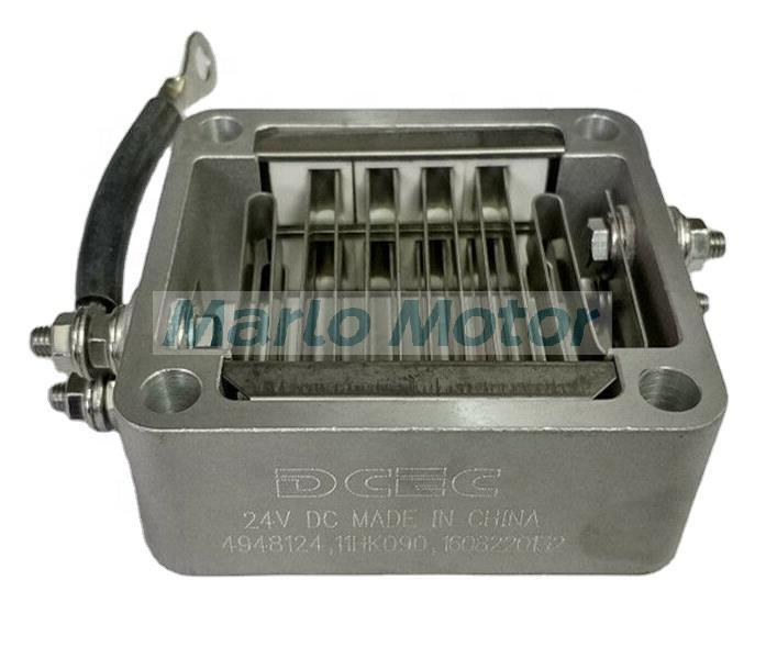 QSB6.7 6BT ISBe ISDe Original diesel engine spare parts air intake heater inlet preheater 3972343 4948124