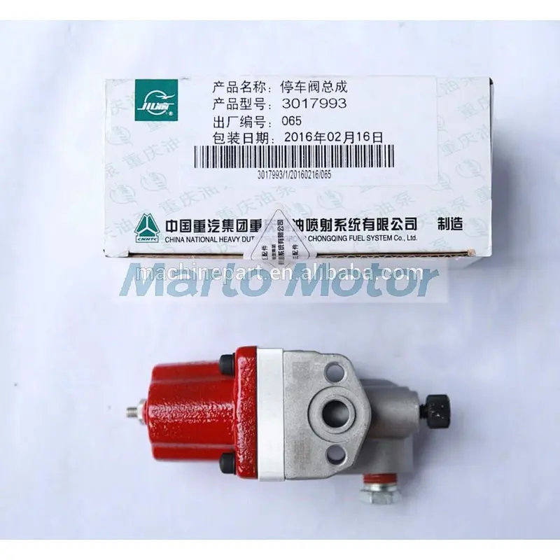 Original Cummins KTA38 QSK38 engine shut-off valve 3017993