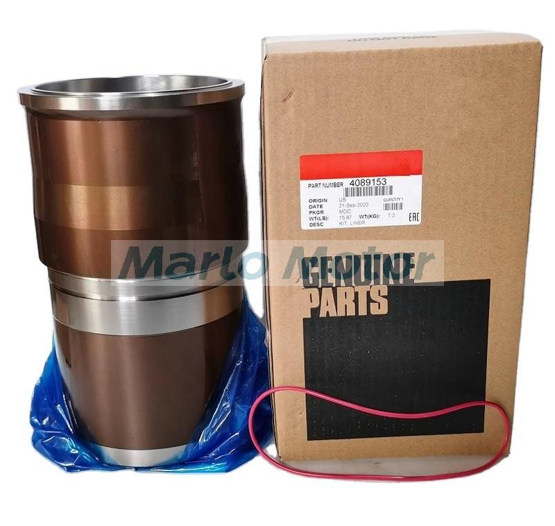 4089153 4309389 4025311 4101507 4311633 engine cylinder liner with O ring seal 3678738 for Terex TR50 TR60 QSX15 ISX15 QSX ISX