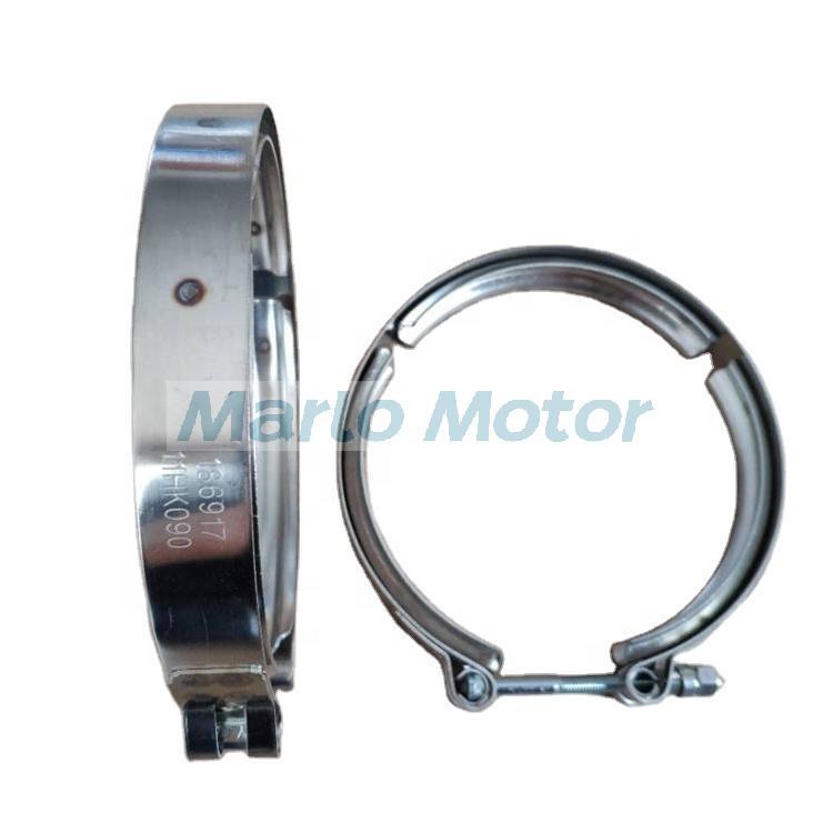 Diesel exhaust outlet connection V band clamp 186917 43828 for NT855 NTA855