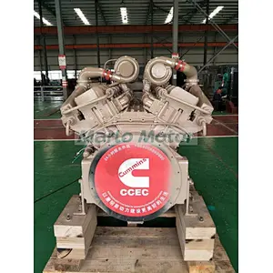Original CCEC Cummins engine assy KTA38 P1300 SO60169 used in dredger auxiliary marine engine