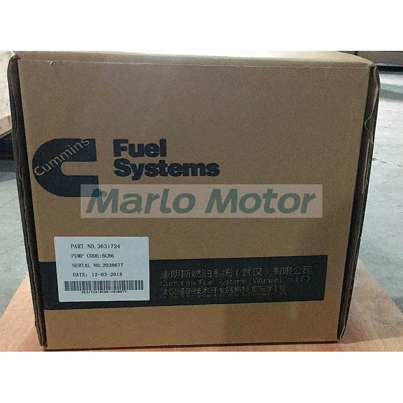 Genuine CCEC Cummins KTA38 KTA50 diesel engine PT fuel pump 3075537 3631724 BC86