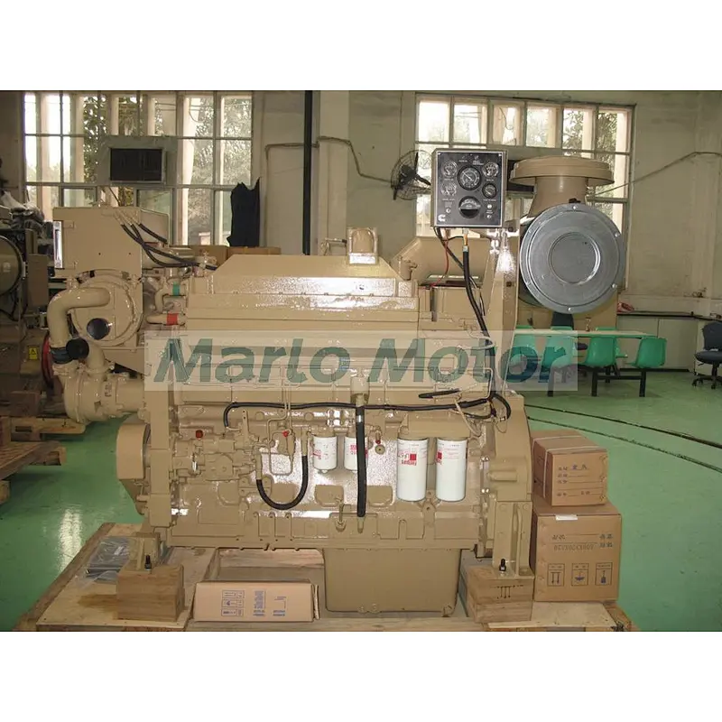Original Cummins 6-cylinder water cooling KTA19-M3 diesel engine used for marine