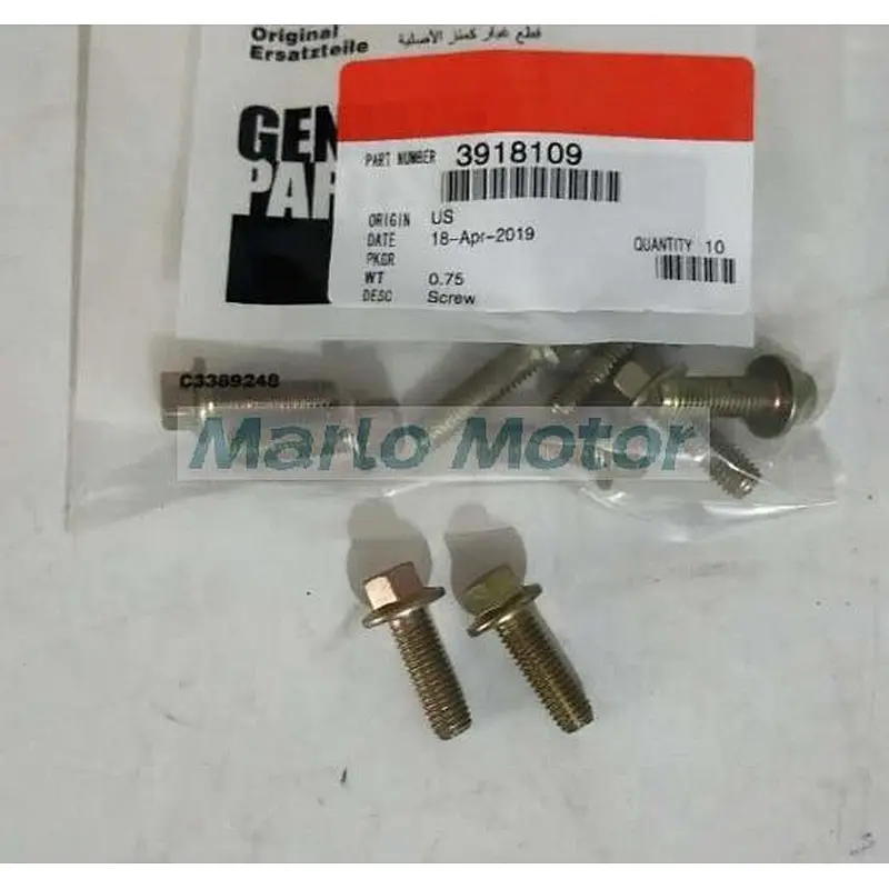 6B 6BT 6BT5.9 B5.9 6B5.9 6BT59 diesel engine spare parts hex flange head screw 3918109