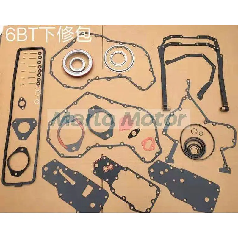 6BT 6BT5.9 6BTA5.9 6D102 diesel engine spare parts lower engine gasket kit 3802376