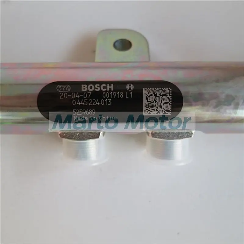 High pressure fuel manifold ISF3.8 common rail pipe 5259689 0445224013 high pressure fuel rail with sensors