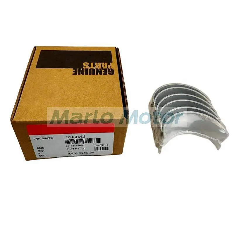 6BT 6ISBe engine connecting rod bearing STD (Set) 5257641 ( 4893693 (6pcs) + 3969562 (6pcs)) 3939849 3969562 3901170