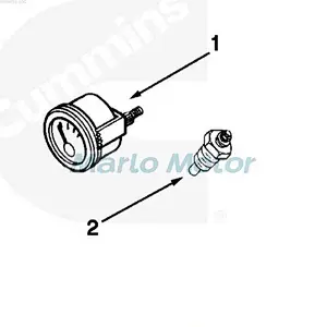 Common Usage 3015234 3015233 Cummins Water Oil Temperature Gauge