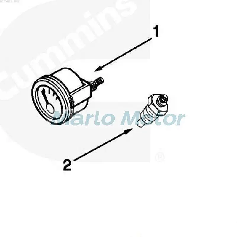 Common Usage 3015234 3015233 Cummins Water Oil Temperature Gauge