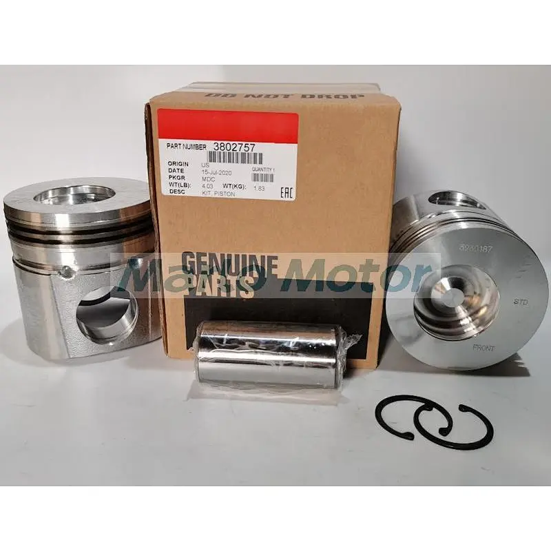 6B 6BT 6BT5.9 B5.9 6B5.9 6BT59 diesel engine piston kit 3802757 3930187
