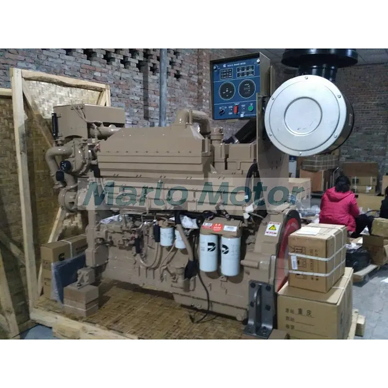 GENUINE China Cummins CCEC Marine diesel engine KTA19-M2 375W Prime 410KW standby 500HP with CCS ZY IMO2