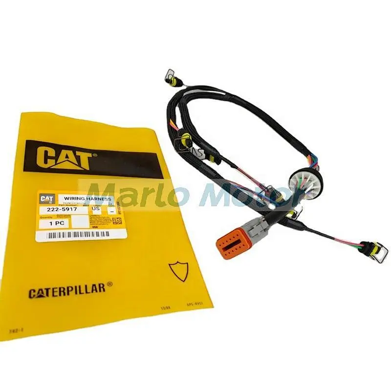 2225917 222-5917 diesel fuel injector wiring harness for Caterpillar CAT C7 excavator