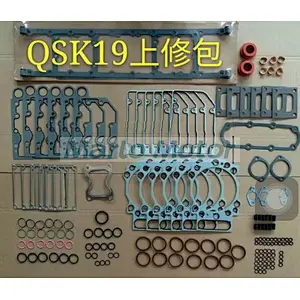 QSK19 KTA19 K19 diesel engine parts overhaul gasket set upper engine gasket kit 3804667 4352582 4352588