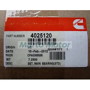 Genuine Cummins M11 engine parts camshaft bearing