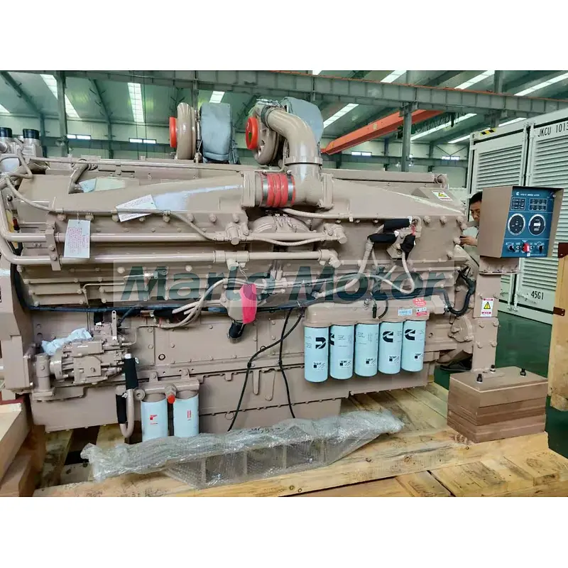 Genuine CCEC Cummins marine engine KTA50 K50-M main drive engine SO60345 1193KW 1600HP 1800rpm with sea water pump and heat exch