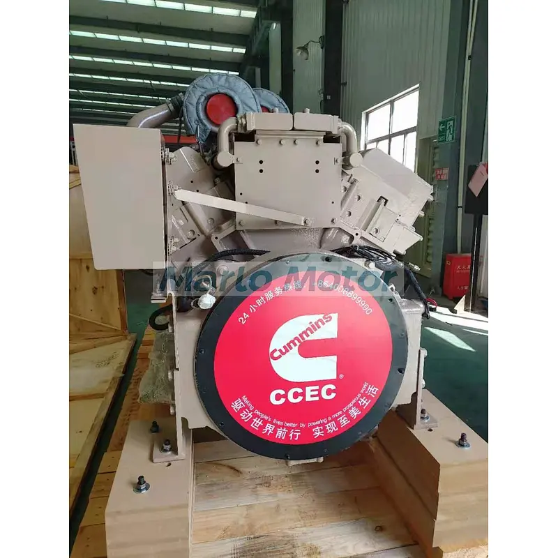 Genuine CCEC Cummins marine engine KTA50 K50-M main drive engine SO60345 1193KW 1600HP 1800rpm with sea water pump and heat exch