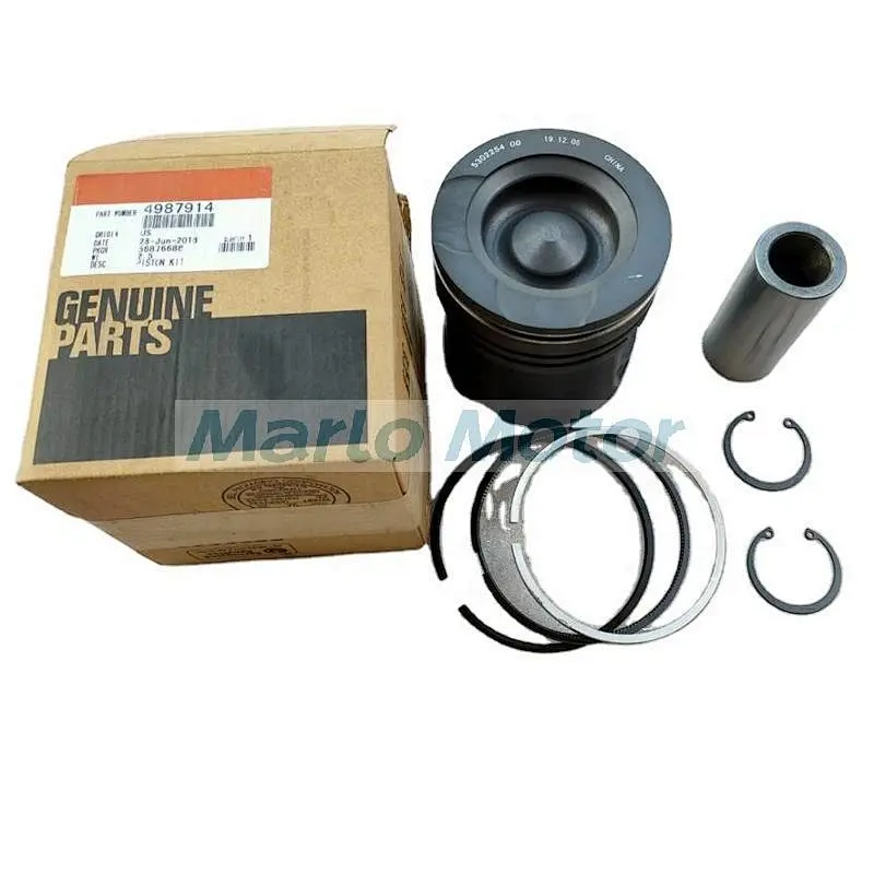 6L ISLe QSL8.9 QSL9 diesel engine parts engine piston kit 5302254 4987914 3950549 4955651 5267632