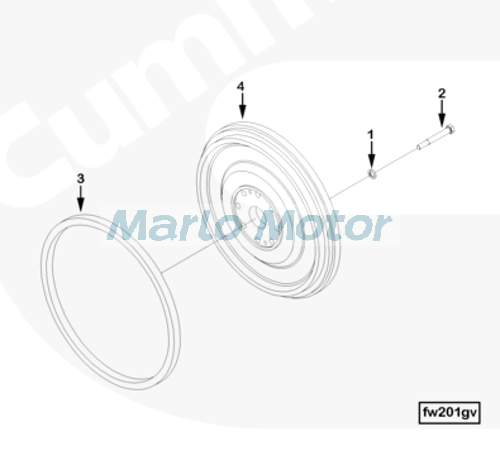 Aftermarket cummins diesel machinery engine parts 4060816 Flywheel QSM11